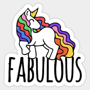 Fabulous Unicorn Sticker